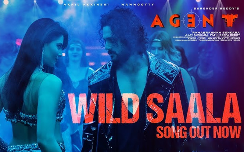 Urvashi Rautela sets the screen on fire with her dance moves in “Wild Saala” from Agent starring Akhil Akkineni